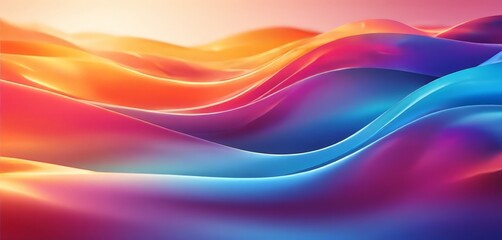 Fototapeta premium abstract background with colorful waves