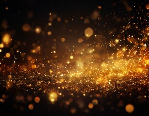 Obraz premium gold glitter background with black