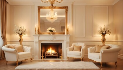 Photo interior modern design room 3d illustration