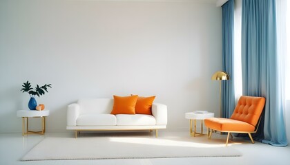 Photo interior modern design room 3d illustration