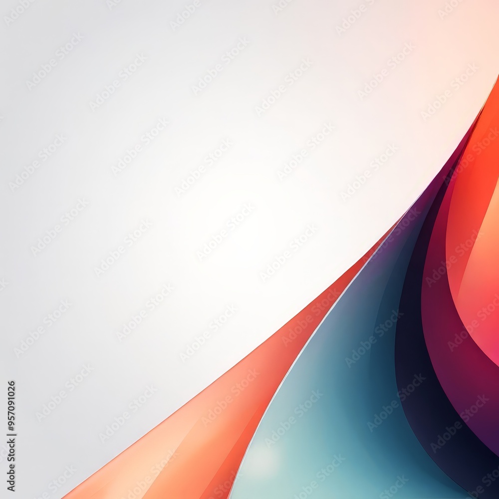 Poster abstract background with colorful shapes