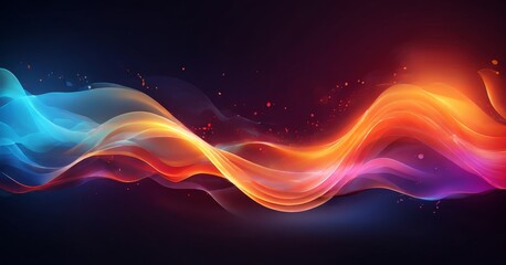 abstract colorful wave background