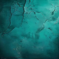 Naklejka premium green wall with cracks and