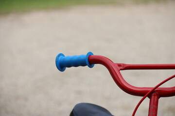 red bicycle in the park