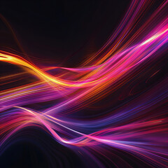 Neon Pink Energy Flow symbolizing AI Data Transfer - Generativ AI