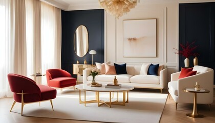 Photo interior modern design room 3d illustration