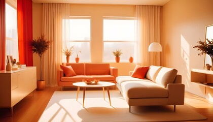 Photo interior modern design room 3d illustration