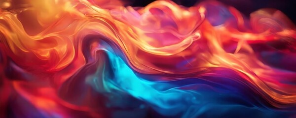 abstract background with colorful smoke