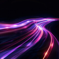 Neon Pink Energy Flow symbolizing AI Data Transfer - Generativ AI