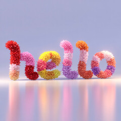 Hello blooming spring flowers