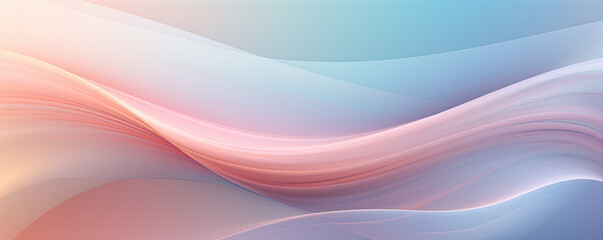 Soft pastel hues in undulating shapes create a serene and modern backdrop Ideal for design and digital art concepts.