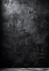 Obraz premium black and white photo dark room