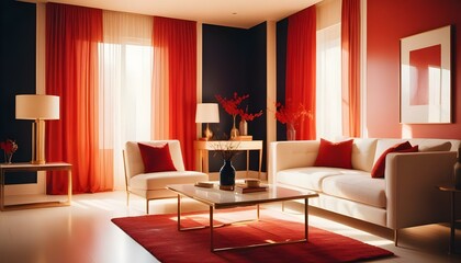 Photo interior modern design room 3d illustration