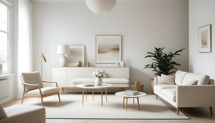 Fototapeta premium Photo interior modern design room 3d illustration