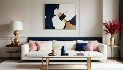 Photo interior modern design room 3d illustration