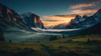 Wallpaper, relaxing view of the gorge in the mountains
