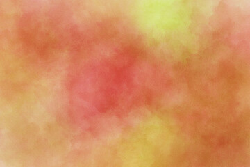 Abstract autumn watercolor art. Bright warm colors, fall leaves, trees, sky,clouds. Frame, background for text.