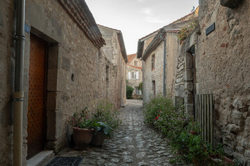 The city of Charroux in Auvergne in France