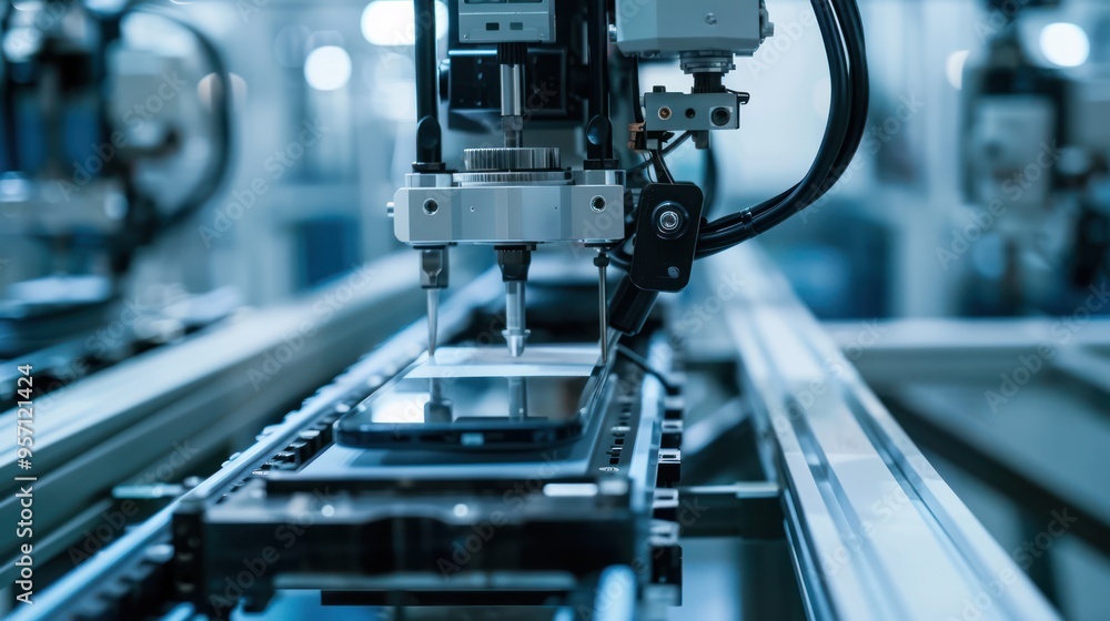 Poster automated smartphone assembly line