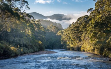 Tasmanian Wilderness Serene View of Australia Untouched Natural Beauty