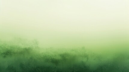 Obraz premium Abstract Green Foggy Landscape