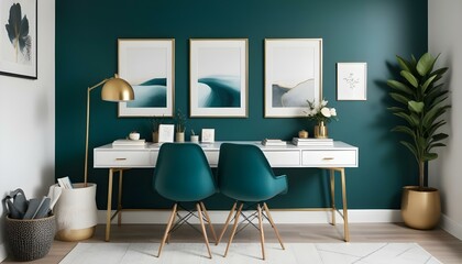 Photo interior modern design room 3d illustration