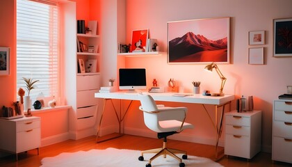 Photo interior modern design room 3d illustration