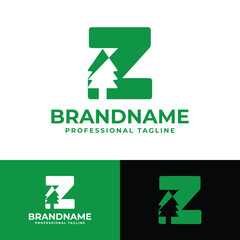 Letter Z Tree Logo, for any Environmental Brands with Z initial