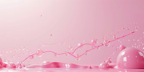 A line graph tracking the evolution of a popular brand over time, against a vintage, retro background