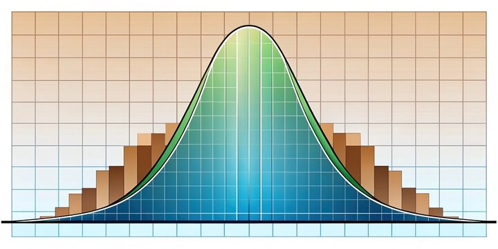 The graph displays a normal distribution with a mean of 100, with 2 standard deviations above and below being shaded in red and green.