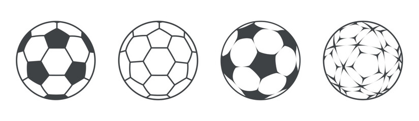 football Soccer ball vector illustration black style