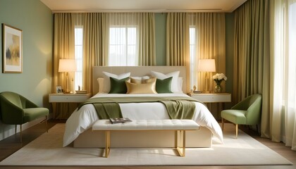 Fototapeta premium Photo interior modern design room 3d illustration