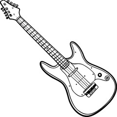 Fototapeta premium Vector Design of Fender Electric Guitar