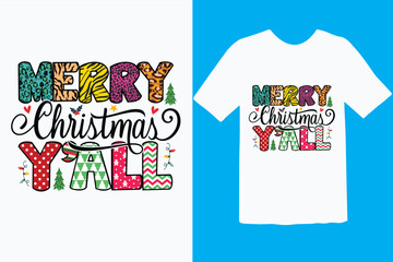 Christmas T shirt design or Lettering Christmas t shirt design template or Typography Santa T shirt design vector for the Christmas lover warm advance wishes for merry Christmas