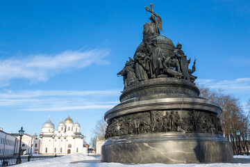 Monument to the Millennium of Russia from 1864 in Novgorod the Great