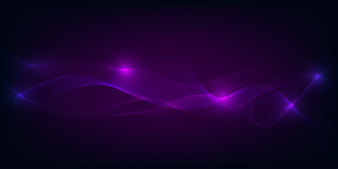 Vector illustrations of artificial intelligence streaming big data.Futuristic technology concept.