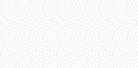 Overlapping creative diamond circle abstract white and gray pattern background with waves texture. geometric digital fabric pattern circles floral and spiral round lapping white retro background.
