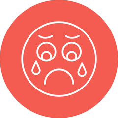 Sad Vector Icon Design