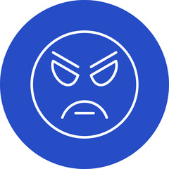 Angry Vector Icon Design