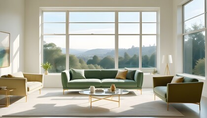 Photo interior modern design room 3d illustration