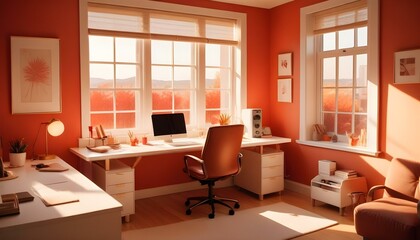 Fototapeta premium Photo interior modern design room 3d illustration