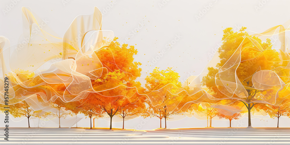 Poster A tree map of market share by segment, with each segment represented by a different shade of yellow.
