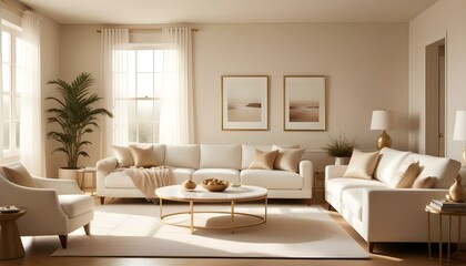 Fototapeta premium Photo interior modern design room 3d illustration