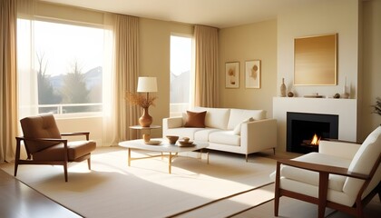 Photo interior modern design room 3d illustration