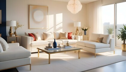 Fototapeta premium Photo interior modern design room 3d illustration