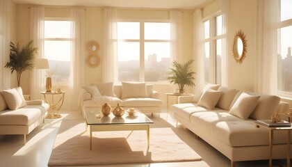 Fototapeta premium Photo interior modern design room 3d illustration