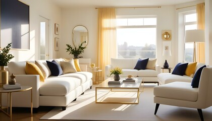 Photo interior modern design room 3d illustration