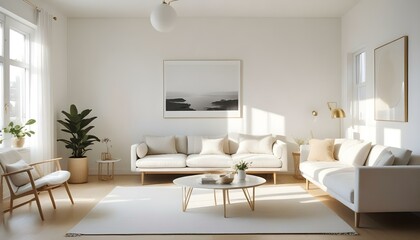 Photo interior modern design room 3d illustration