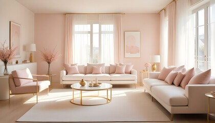 Fototapeta premium Photo interior modern design room 3d illustration