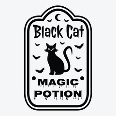 Halloween Spooky Label Witch Potion Label